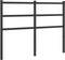 vidaXL - Hoofdbord - 120 - cm - metaal - zwart