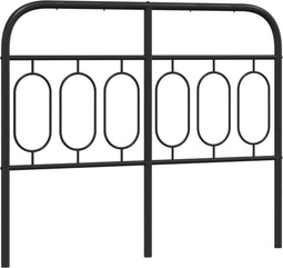 vidaXL - Hoofdbord - 120 - cm - metaal - zwart