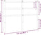 vidaXL - Hoofdbord - 120 - cm - metaal - zwart