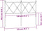 vidaXL - Hoofdbord - 120 - cm - metaal - zwart
