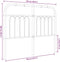 vidaXL - Hoofdbord - 120 - cm - metaal - zwart