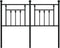 vidaXL - Hoofdbord - 120 - cm - metaal - zwart