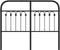 vidaXL - Hoofdbord - 120 - cm - metaal - zwart