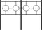 vidaXL - Hoofdbord - 120 - cm - metaal - zwart
