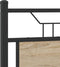 vidaXL - Hoofdbord - 120 - cm - spaanplaat - sonoma - eikenhout - en - staal - eikenhout