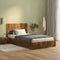 vidaXL - Hoofdbord - 120x1,5x80 - cm - bewerkt - hout - gerookt - eikenkleurig
