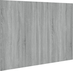vidaXL - Hoofdbord - 120x1,5x80 - cm - bewerkt - hout - grijs - sonoma - eikenkleurig