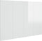vidaXL - Hoofdbord - 120x1,5x80 - cm - bewerkt - hout - hoogglans - wit