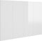 vidaXL - Hoofdbord - 120x1,5x80 - cm - bewerkt - hout - hoogglans - wit