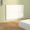vidaXL - Hoofdbord - 120x1,5x80 - cm - bewerkt - hout - hoogglans - wit
