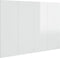 vidaXL - Hoofdbord - 120x1,5x80 - cm - bewerkt - hout - hoogglans - wit
