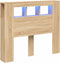 vidaXL - Hoofdbord - 120x18,5x103,5 - cm - bewerkt - hout - sonoma - eikenkleurig