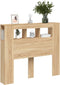 vidaXL - Hoofdbord - 120x18,5x103,5 - cm - bewerkt - hout - sonoma - eikenkleurig