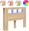 vidaXL - Hoofdbord - 120x18,5x103,5 - cm - bewerkt - hout - sonoma - eikenkleurig