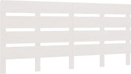 vidaXL - Hoofdbord - 120x3x80 - cm - massief - grenenhout - wit