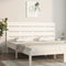 vidaXL - Hoofdbord - 120x3x80 - cm - massief - grenenhout - wit