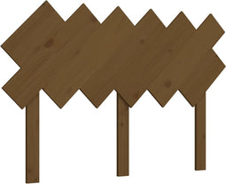 vidaXL - Hoofdbord - 122,5x3x80,5 - cm - massief - grenenhout - honingbruin