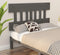 vidaXL - Hoofdbord - 123,5x3x81 - cm - massief - grenenhout - grijs