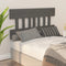 vidaXL - Hoofdbord - 123,5x3x81 - cm - massief - grenenhout - grijs