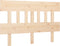 vidaXL - Hoofdbord - 123,5x3x81 - cm - massief - grenenhout