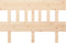 vidaXL - Hoofdbord - 123,5x3x81 - cm - massief - grenenhout