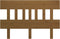 vidaXL - Hoofdbord - 123,5x3x81 - cm - massief - grenenhout - honingbruin