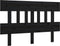 vidaXL - Hoofdbord - 123,5x3x81 - cm - massief - grenenhout - zwart