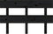 vidaXL - Hoofdbord - 124x3x81 - cm - massief - grenenhout - zwart