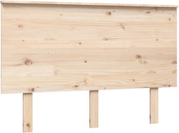 vidaXL - Hoofdbord - 124x6x82,5 - cm - massief - grenenhout