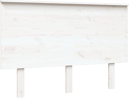 vidaXL - Hoofdbord - 124x6x82,5 - cm - massief - grenenhout - wit