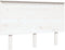 vidaXL - Hoofdbord - 124x6x82,5 - cm - massief - grenenhout - wit