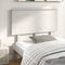 vidaXL - Hoofdbord - 124x6x82,5 - cm - massief - grenenhout - wit