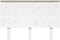 vidaXL - Hoofdbord - 124x6x82,5 - cm - massief - grenenhout - wit
