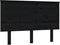 vidaXL - Hoofdbord - 124x6x82,5 - cm - massief - grenenhout - zwart