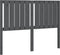 vidaXL - Hoofdbord - 125,5x4x100 - cm - massief - grenenhout - grijs