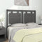 vidaXL - Hoofdbord - 125,5x4x100 - cm - massief - grenenhout - grijs