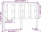 vidaXL - Hoofdbord - 125,5x4x100 - cm - massief - grenenhout - grijs