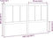 vidaXL - Hoofdbord - 125,5x4x100 - cm - massief - grenenhout - grijs