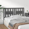 vidaXL - Hoofdbord - 125,5x4x100 - cm - massief - grenenhout - grijs