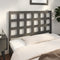 vidaXL - Hoofdbord - 125,5x4x100 - cm - massief - grenenhout - grijs