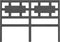 vidaXL - Hoofdbord - 125,5x4x100 - cm - massief - grenenhout - grijs