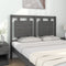vidaXL - Hoofdbord - 125,5x4x100 - cm - massief - grenenhout - grijs