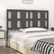 vidaXL - Hoofdbord - 125,5x4x100 - cm - massief - grenenhout - grijs