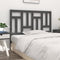 vidaXL - Hoofdbord - 125,5x4x100 - cm - massief - grenenhout - grijs