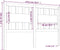 vidaXL - Hoofdbord - 125,5x4x100 - cm - massief - grenenhout - grijs