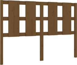 vidaXL - Hoofdbord - 125,5x4x100 - cm - massief - grenenhout - honingbruin
