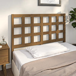 vidaXL - Hoofdbord - 125,5x4x100 - cm - massief - grenenhout - honingbruin