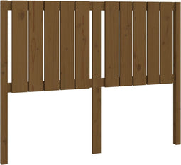 vidaXL - Hoofdbord - 125,5x4x100 - cm - massief - grenenhout - honingbruin