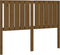 vidaXL - Hoofdbord - 125,5x4x100 - cm - massief - grenenhout - honingbruin