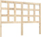 vidaXL - Hoofdbord - 125,5x4x100 - cm - massief - grenenhout